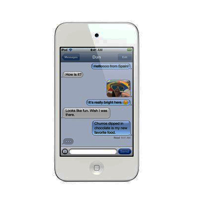 Apple® iPod touch® 32GB MP3 Player Wi-Fi 第四代model白色款 $269