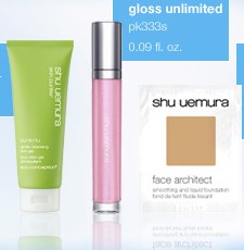 Shu Uemura: Free Deluxe 3-Piece Sample Set with Any Purchase of $65 or More