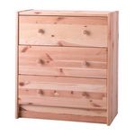  RAST Untreated Solid Wood 3 Drawer Chest $35