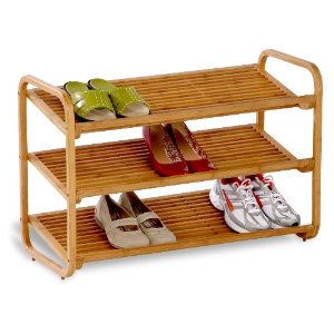 Honey-Can-Do Bamboo 3-Tier Shoe Shelf $30.49