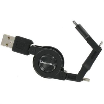 萬能三合一可伸縮USB/iPhone連接數據線   $9.99