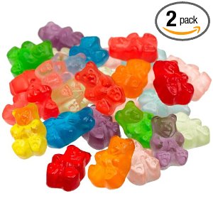 Albanese 12 Flavor Assorted Gummi Bears, Fat Free, 5-Pound Bags (Pack of 2) $17.76