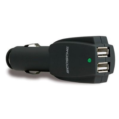 Scosche Dual USB Car Charger for iPhone 4/4S, iPod, MP3 Players  $7.13