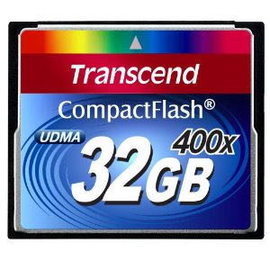Transcend 32GB 400X Compact Flash Card  (Blue) $52.95