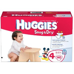 Huggies Snug & Dry Diapers Size 4 140-Pack $25.40
