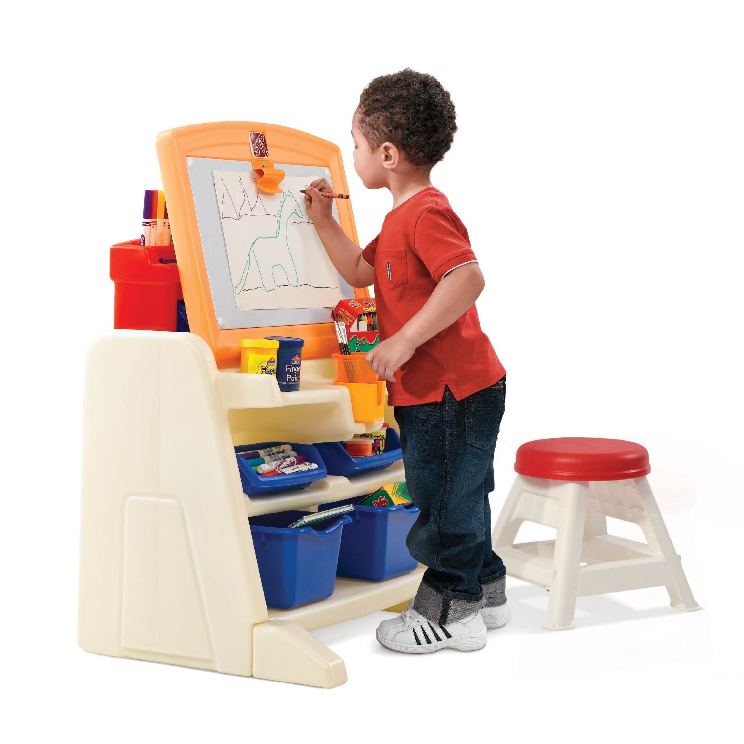 Step2  Flip and Doodle Desk with Stool Easel, Only $49.99