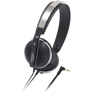 Audio Technica ATH-RE70BK Classic Retro Style On-Ear Headphones  $54.63