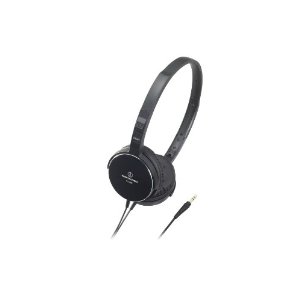 历史新低价！Audio Technica ATHES55BK 便携式耳机（黑色）$69.00 