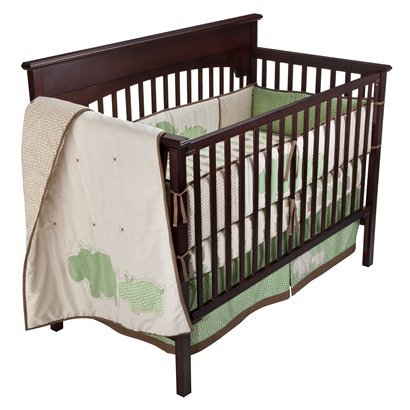 Today Only! Sumersault Spotted Hippo 4 piece Crib Set $69.99 + Free Shipping