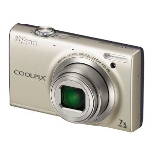 尼康（Nikon）COOLPIX S6100 1600萬像素便攜數碼相機-銀色  $119.99 