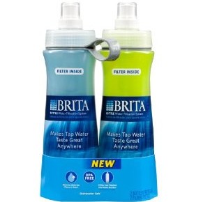 Brita 24-Ounce Bottle with Filter, Twin Pack  $14.38 