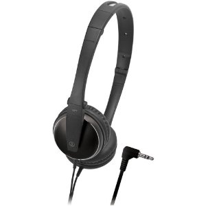 Audio-Technica ATH-ES33BK Foldable On-Ear Headphones - Black 	$29.97