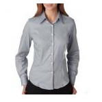 Van Heusen Ladies Long-Sleeve Blended Pinpoint Oxford Shirt. V0110 $8.22