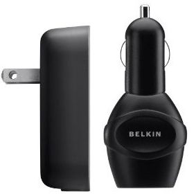 Belkin USB Charging Kit with Wall and Car Chargers for Apple iPod (Black) $20.37