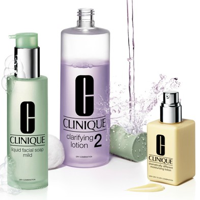 Clinique: Minis of all 3 steps with any $30 purchase