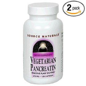 Source Naturals Vegetarian Pancreatin 475mg  $27.50
