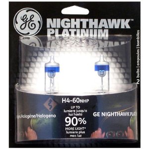 GE H4-60NHP/BP2 Nighthawk PLATINUM Headlight Bulbs, Pack of 2 $39.99