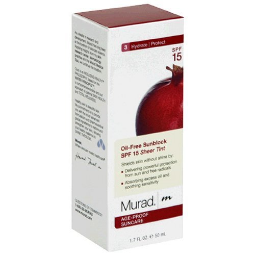 Murad Oil-Free Sunblock SPF 15 Sheer Tint Facial Treatment Products (1.7 fl oz)  $19.45