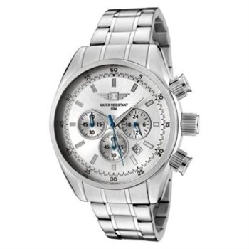 Invicta Men's Chronograph Silver Dial Stainless Steel Date Watch 89083-001  $69.95