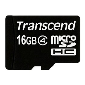 Transcend 16 GB microSDHC Flash Memory Card TS16GUSDHC4E  $9.98