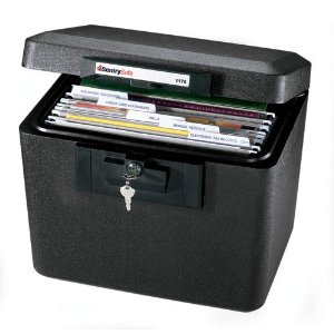 SentrySafe 1170BLK 1/2 Hour Fireproof Security File, 0.61 Cubic Feet, Black $32.97+free shipping