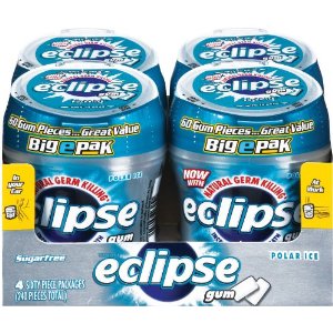 Eclipse Big E Polar Ice Gum, 60-Count Pieces (Pack of 4) $11.99