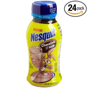 Nestle Nesquik Ready-To-Drink Flavored Milk, Low Fat Chocolate (1% Milkfat), 8-Ounce Bottles (Pack of 24) $18.80
