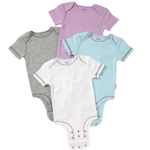 Disney Cuddly Bodysuit - Minnie Mouse Nature Solids 4-Pack   $7.99