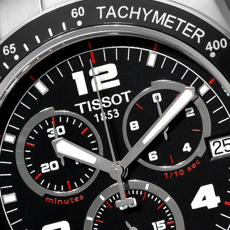  Tissot Men's T0394171105700 Tissot V8 Black Chronograph Dial Watch $299.4