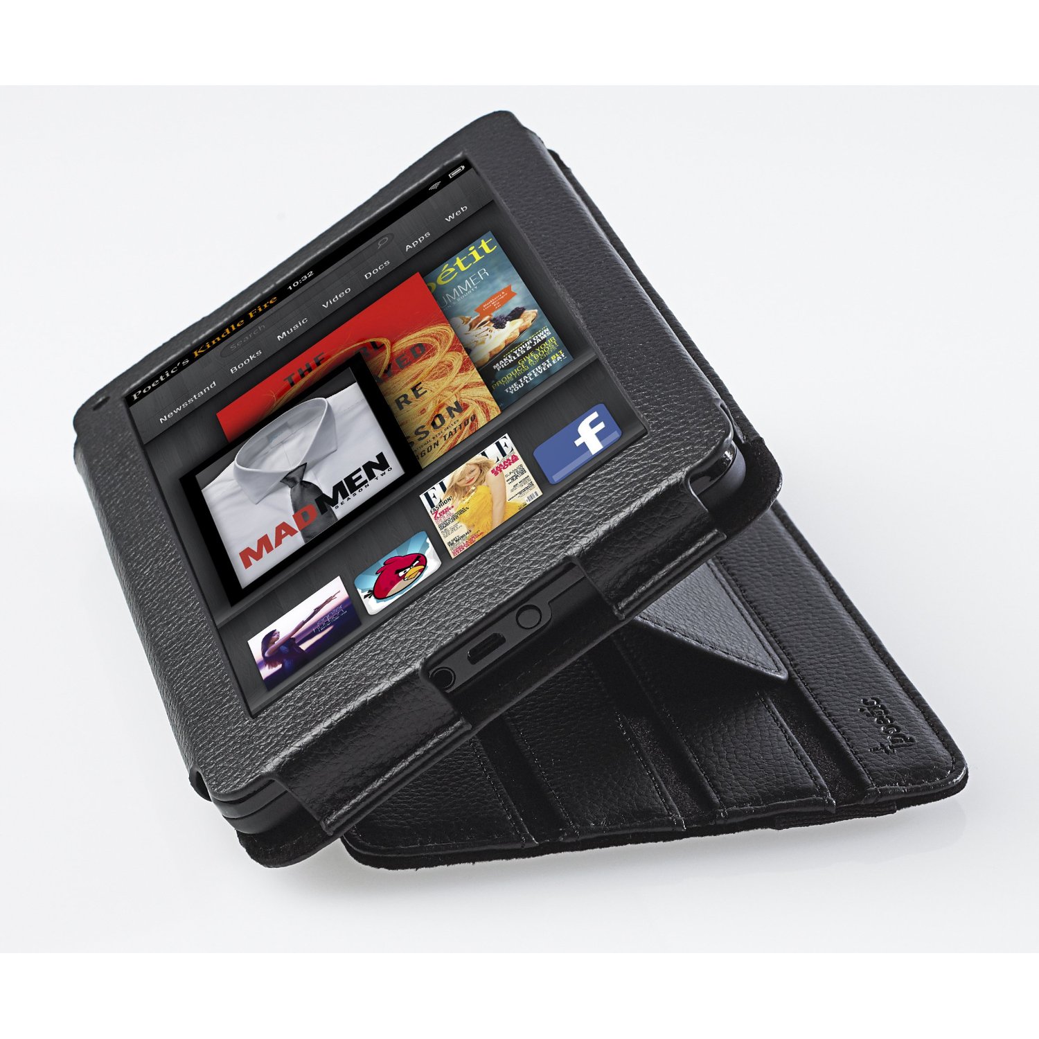 Poetic FrontLine Stylish Leather Folio Case for Amazon Kindle Fire With Stand $12.95