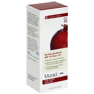 Murad Oil-Free Sunblock SPF 15 Sheer Tint Facial Treatment Products $19.32