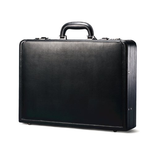 Samsonite Bonded Leather Attache, Black, only $47.99  free shipping