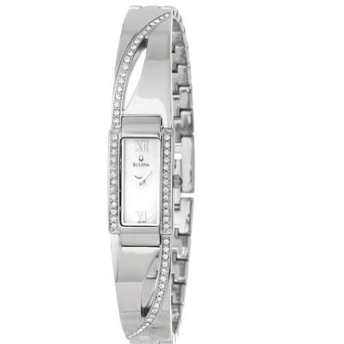 Bulova Women's 96T63 Crystal Bracelet Watch, only $75.99, free shipping