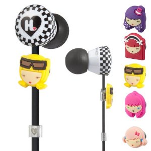 Monster Harajuku Lovers Wicked Style In-Ear Headphones Featuring Interchangeable Faces $29.99