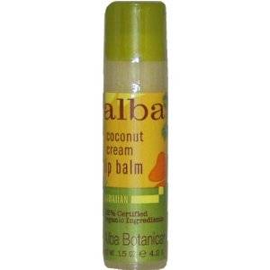 Alba Hawaiian Lip Balm, Coconut Cream, 0.15-Ounce Tubes (Pack of 6) $7.59