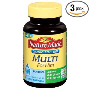 Nature Made For Him, 60 Liquid Softgels (Pack of 3)  $24.20