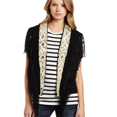 French Connection Women's Afghan Embroidered Vest  $20.56