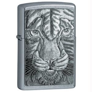 Zippo Tiger Emblem Street Chrome Pocket Lighter  $23.08