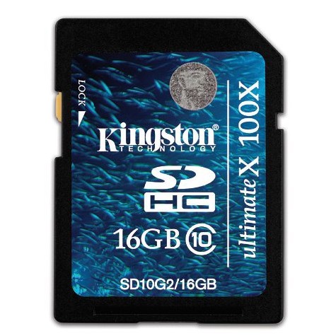 Kingston Digital 16 GB Class 10 Flash Memory Card $16.98