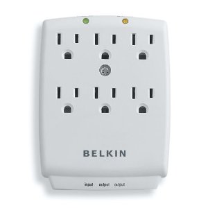 Belkin SurgeMaster 6-Outlet Wall-Mount Surge Protector $7.64