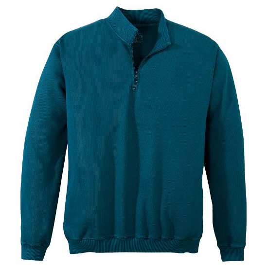 Cabela's Men's Antique-Dyed 1/4-Zip Slub Jacket $12.88 + 1-cent s&h