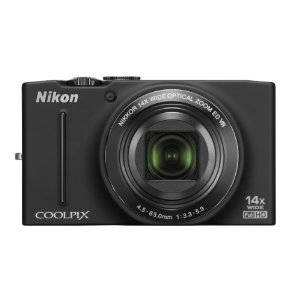 Nikon COOLPIX S8200 16.1 MP CMOS Digital Camera with 14x Optical Zoom NIKKOR ED Glass Lens and Full HD 1080p Video (Black) $179.99
