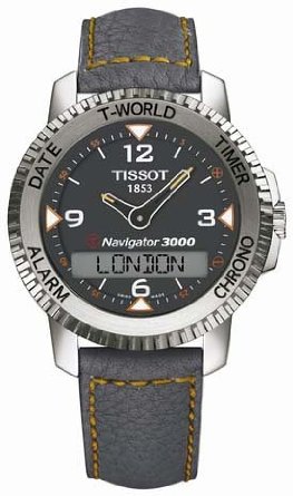 天梭Tissot T96147832  T-Touch Navigator 3000 男款觸控手錶  $383.33