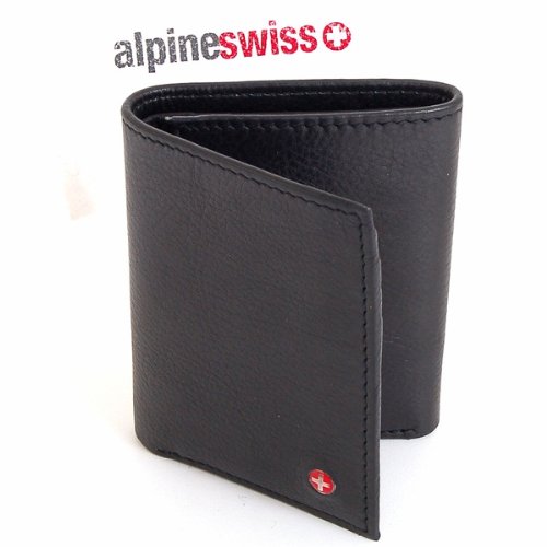 Alpine Swiss經典三折款男式錢包 $12.99