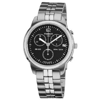 Tissot Men's T0494171105700 PR 100 Black Chronograph Dial Watch $266.00