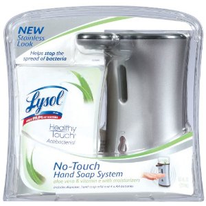 Lysol Healthy Touch Hand Soap, Starter Kit Stainless, Aloe, 8.50 oz  $6.47