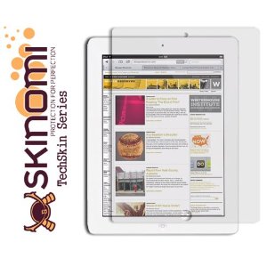 Skinomi TechSkin 新版iPad 军用材料保护膜(AT&T+Verizon)现打折50%仅售$9.95
