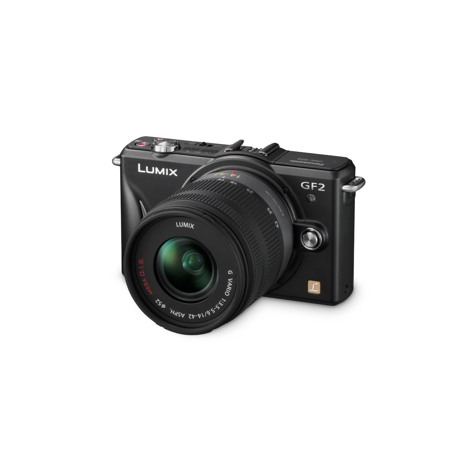 松下Panasonic Lumix DMC-GF2 微4/3系统可换镜头数码相机套装（黑色款）  $368.88