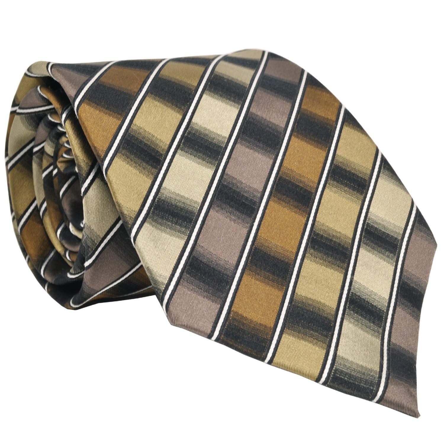 Van Heusen Men's South Beach Geos Silk Tie (Brown)  $10.46