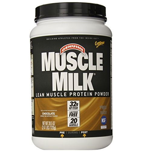 Cytosport Muscle Milk 減脂乳清蛋白粉，巧克力口味，2.47磅，原價$50.95，現僅售$21.87，免運費